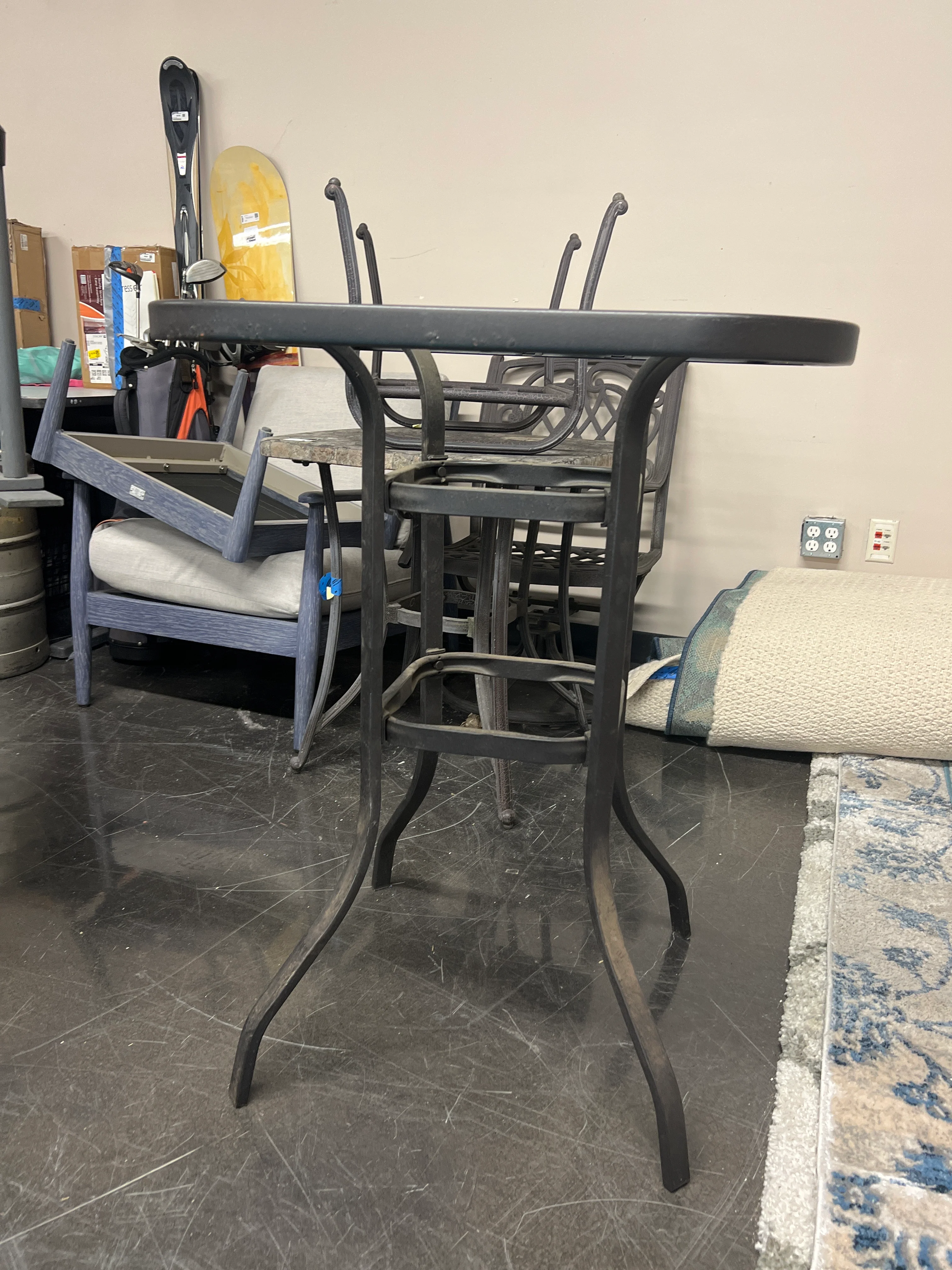 Patio Glass Bistro Table - Image 3