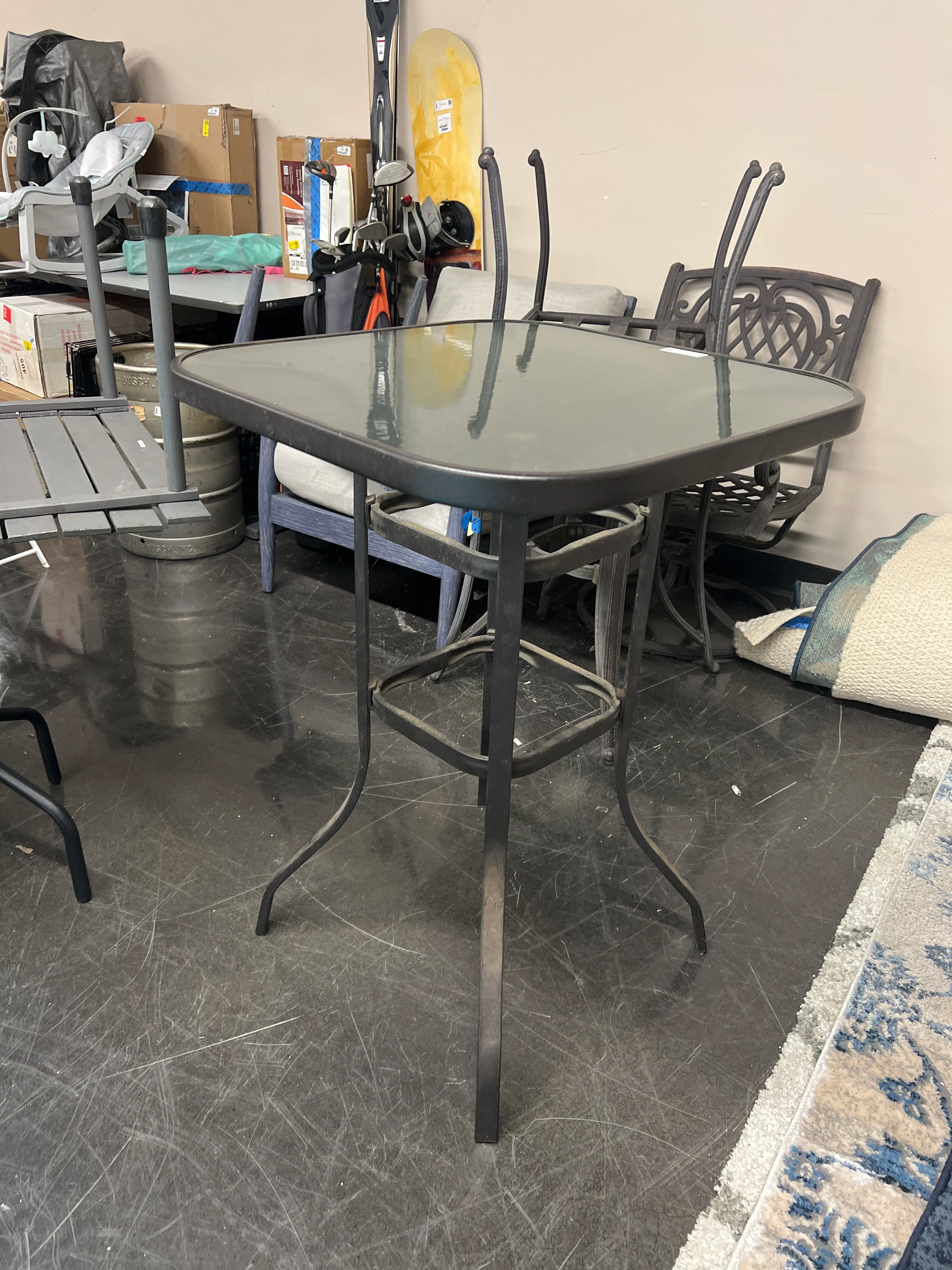 Patio Glass Bistro Table - Image 4