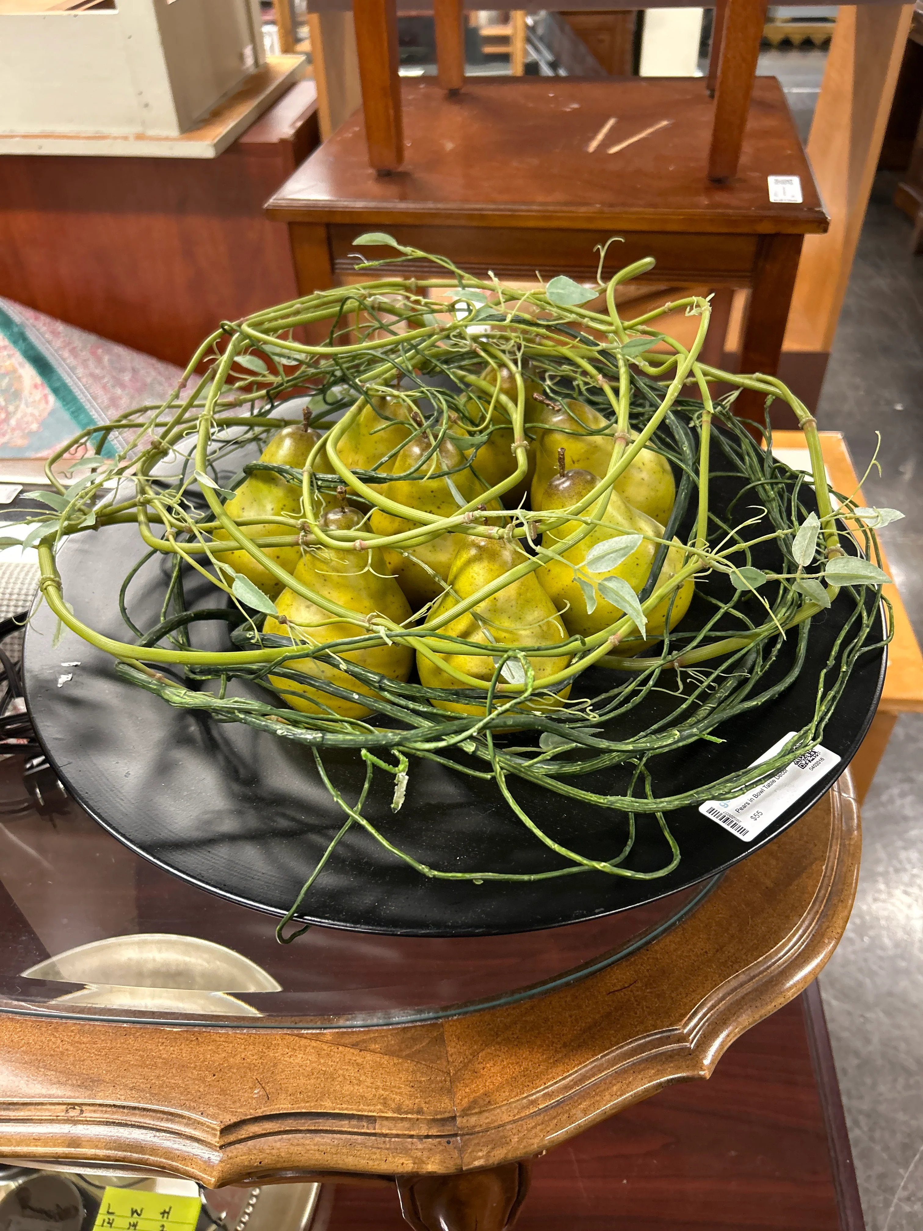Pears in Bowl Table Decor - Image 2