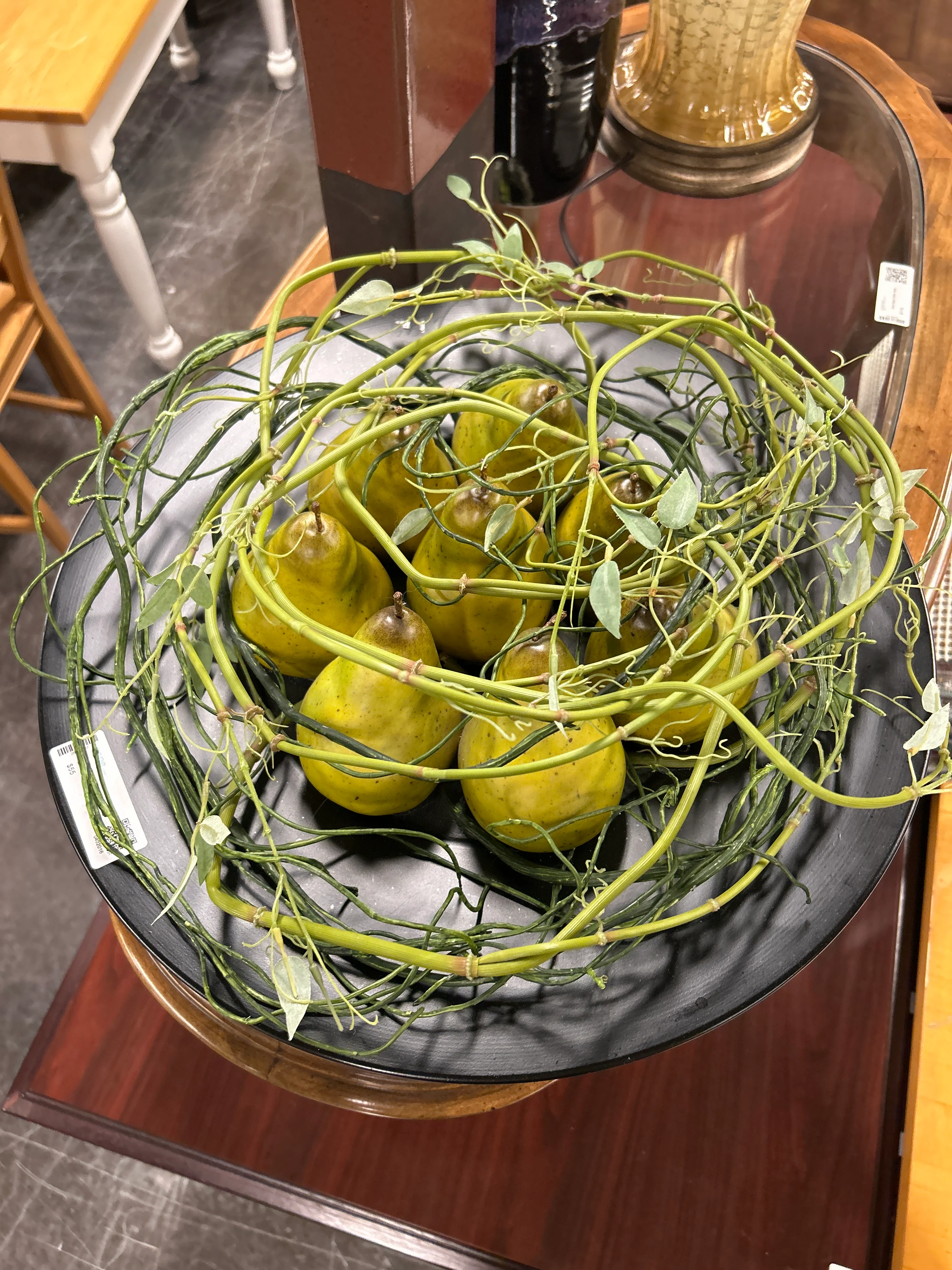 Pears in Bowl Table Decor - Image 3