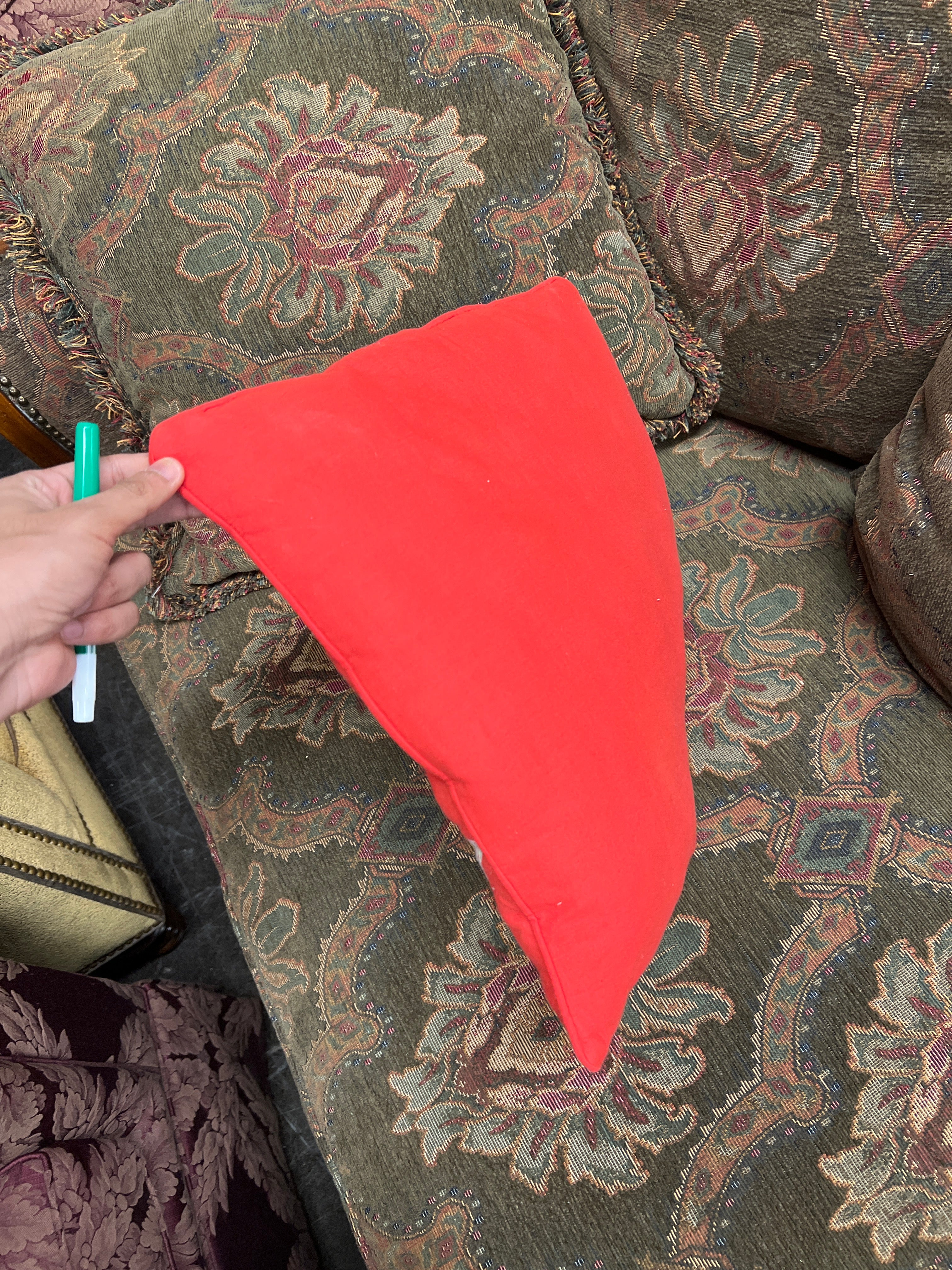 Red Accent Pillow - Image 3