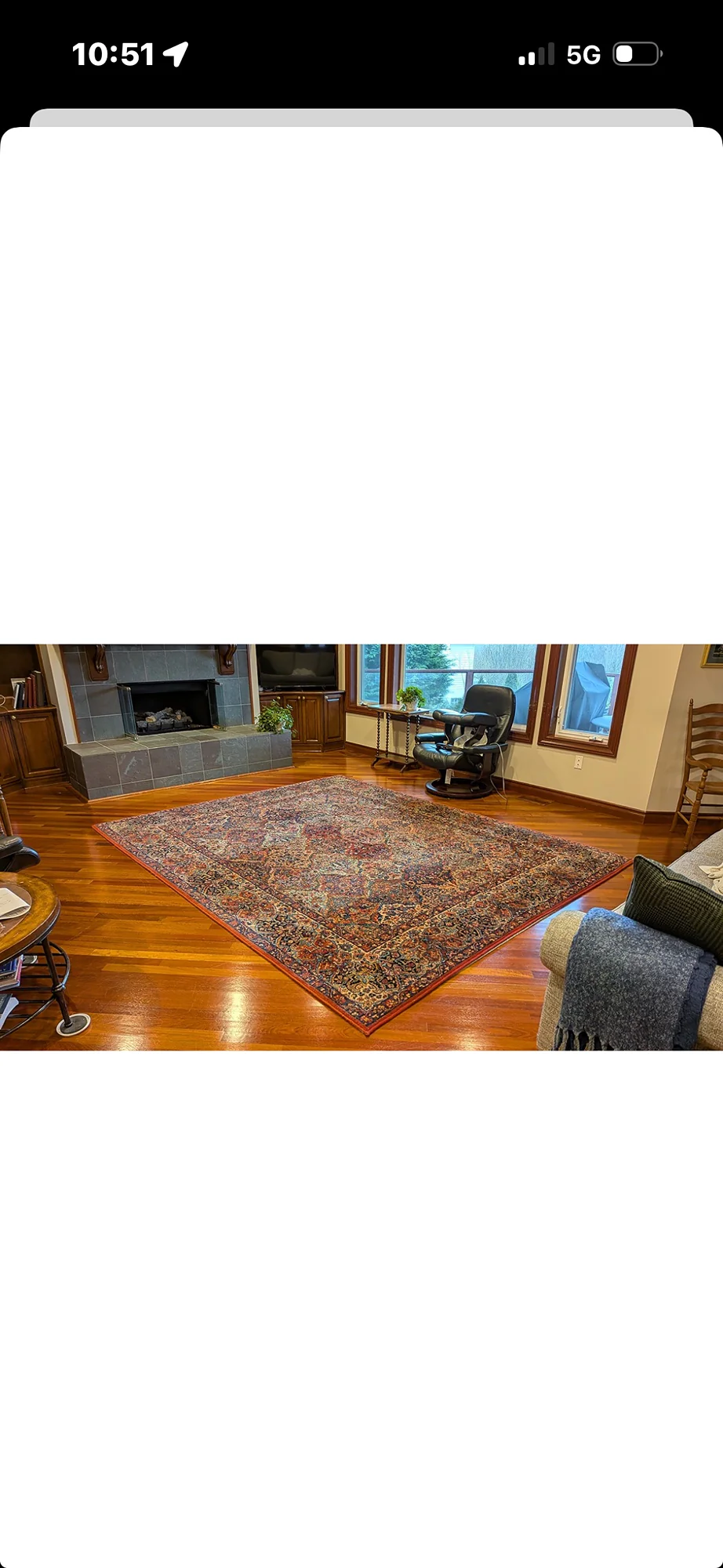 8'8" x 10'6" Karastan Rug Multicolor panel Kirman# 717 Original 700 Series Wool Rug - Image 5