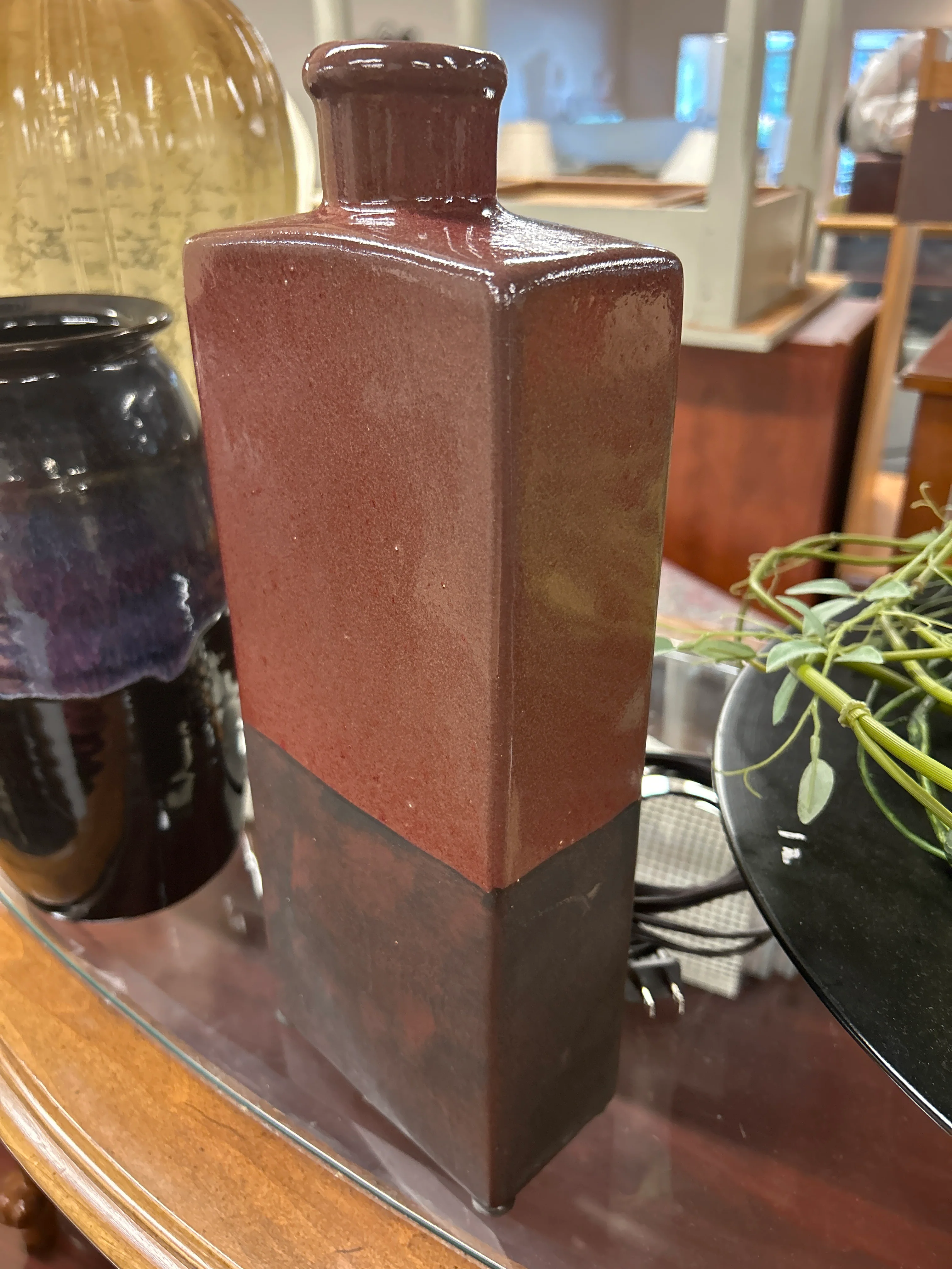 Rust and Brown Two tone Vase - Image 3