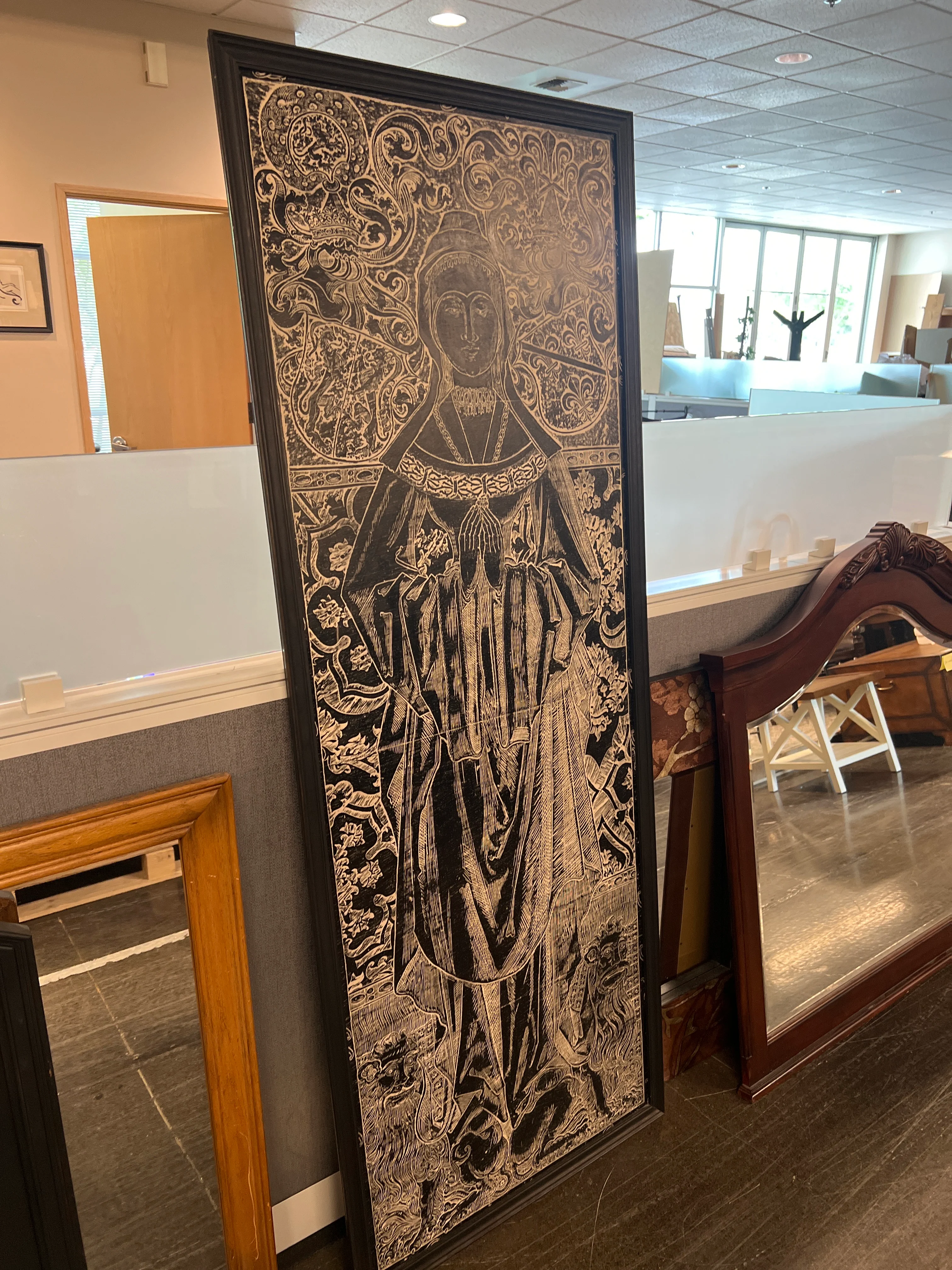 Catherine of Bourbon Tomb Rubbing Original Artwork - Image 3